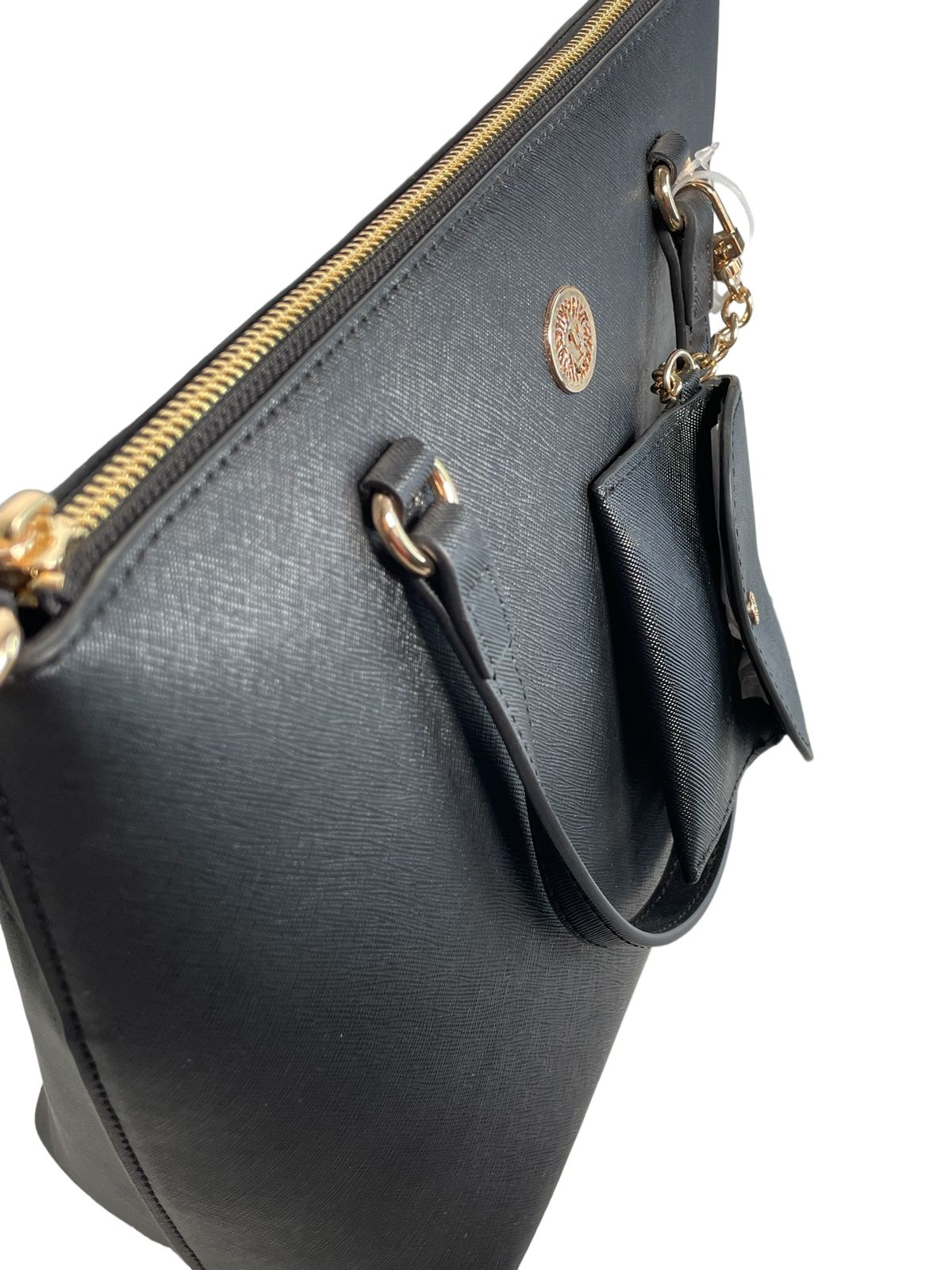 BOLSA DE MANO CON MONEDERO ANNE KLEIN OPCIONES: NEGRO, SALMON