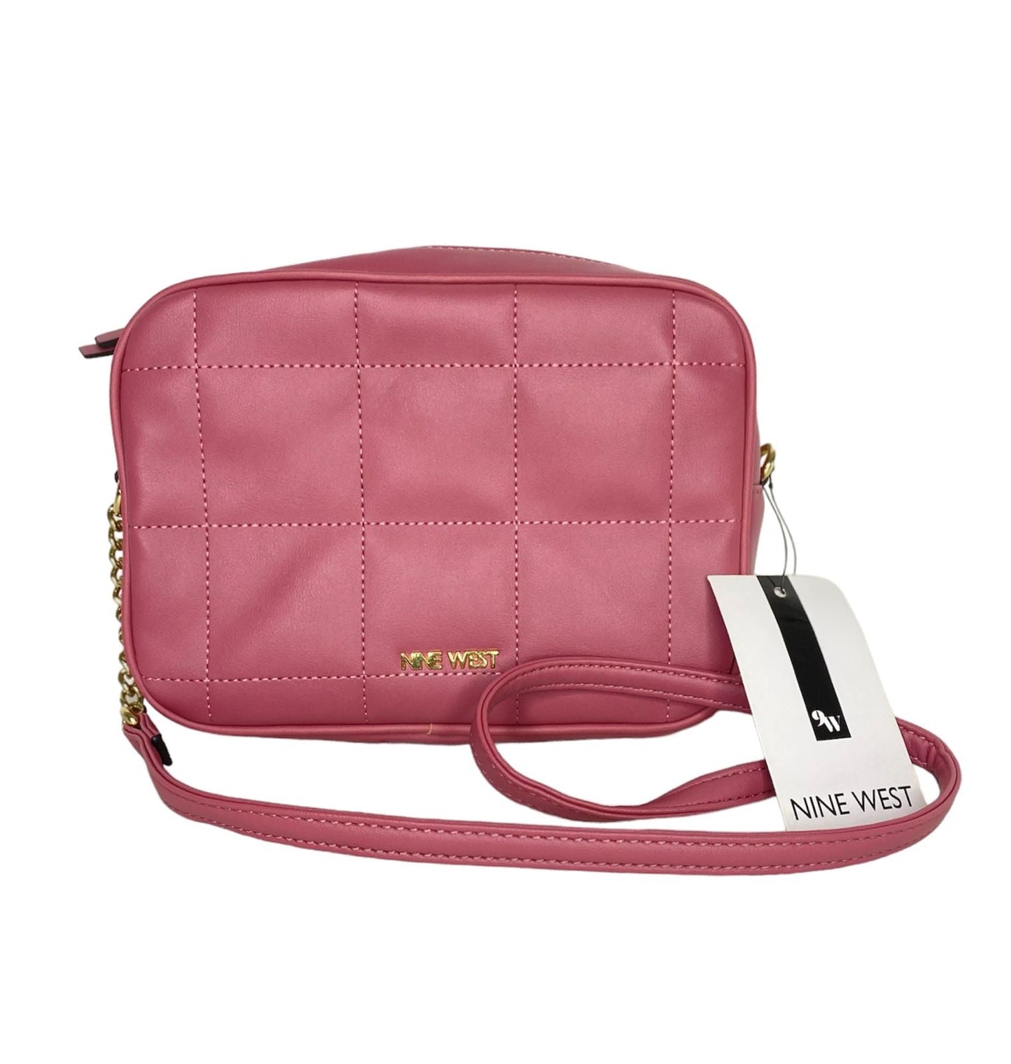 BOLSO CROSSBODY NINE WEST ROSA CON CUADROS